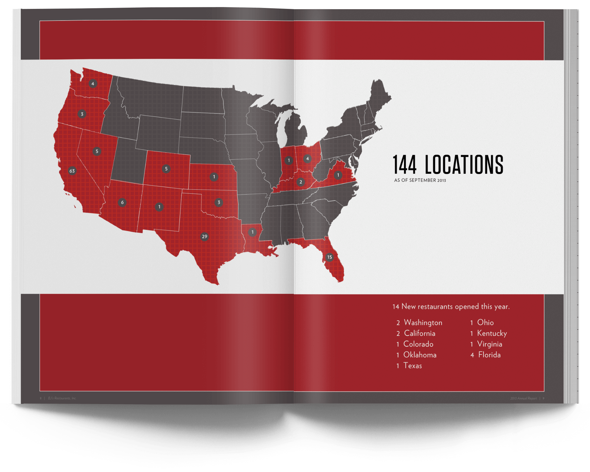 restaurant location spread