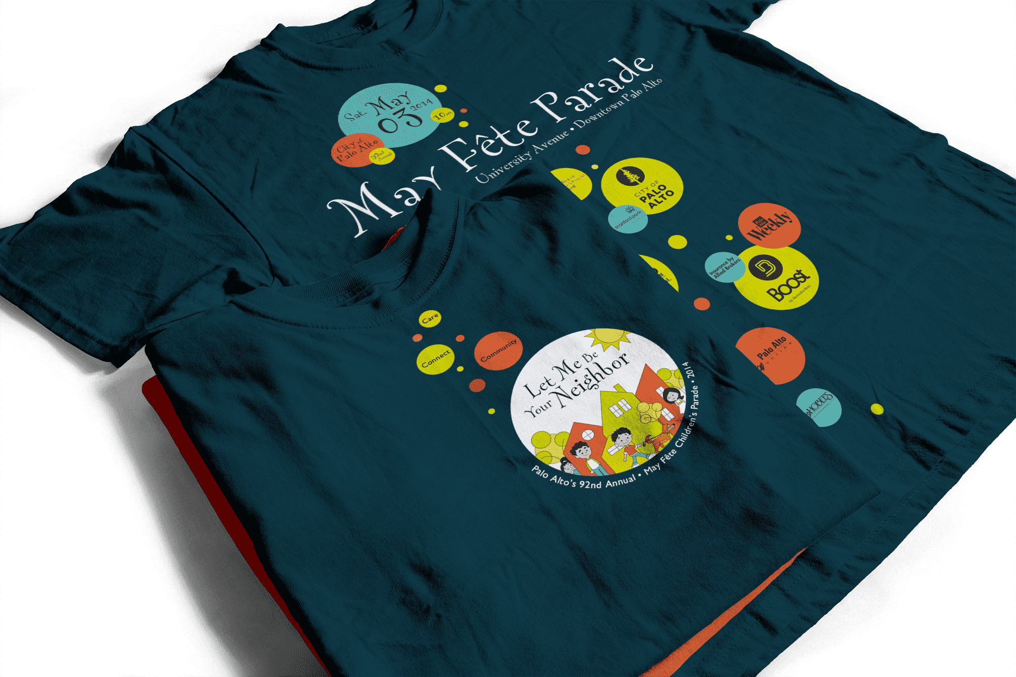 may fete t-shirt front and back