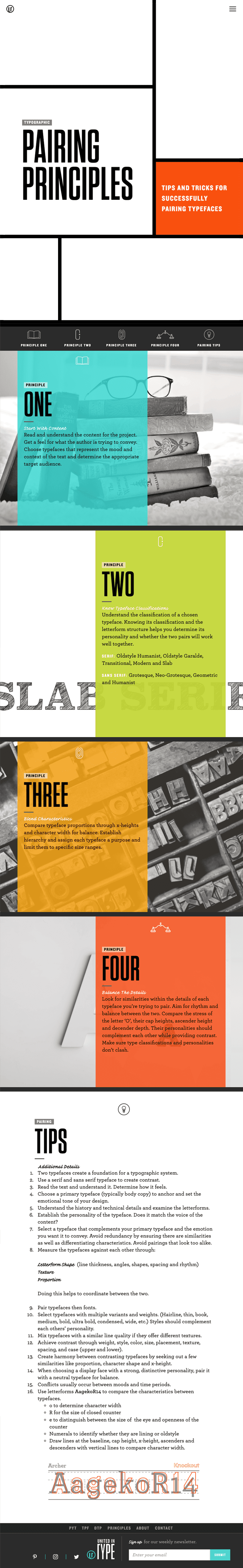 Pairing Principles Screen